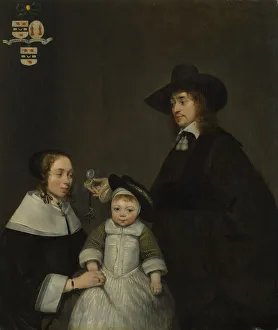 Gerard Ter Borch Ii Prints: The Van Moerkerken Family, ca. 1653-54. Creator: Gerard Terborch II