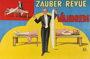 Magician Collection: Vandredi Magic Revue (Poster), 1923. Artist: Anonymous