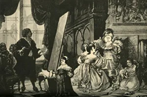 Vandyck Painting the Children of Charles I, 1883. Creator: Unknown