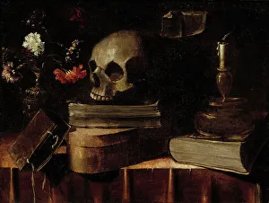 Candlestick Prints: Vanitas, 1631-1678. Creator: Master of the Vanitas Texts