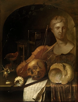 Vanitas Prints: Vanitas, c1670s. Creator: Jan Denens