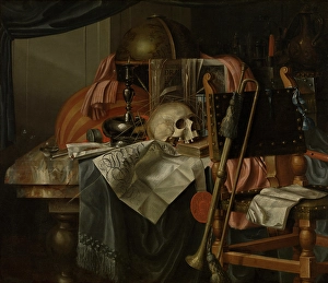 Vanitas Prints: Vanitas, c1764. Creator: Franciscus Gysbrechts
