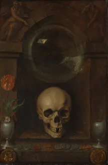 Tulipa Prints: Vanitas Still Life, 1603. Creator: Jacques de Gheyn II