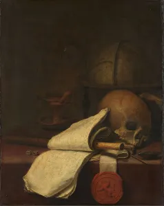Dice Prints: Vanitas Still Life, 1646. Creator: Pieter Symonsz Potter