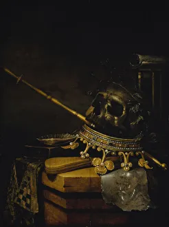 Collier Prints: Vanitas Still Life, 1661. Creator: Collier, Edwaert (1642-1708)