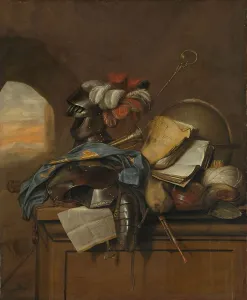 Bagpipe Prints: Vanitas Still Life, 1665. Creator: Cornelis Brise