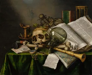 Depts Prints: Vanitas. Still Life with Books