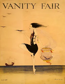 Junk Prints: Vanity Fair cover, July 1916. Creator: American School (20th Century)
