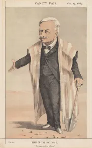 Vanity Fair: Men of the Day, No. 2 He suppressed an isthmus, 1869. Creator: Anonymous