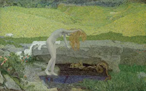 Vanity (The Source of Evil). Artist: Segantini, Giovanni (1858-1899) Vanity (The Source of Evil). Artist: Segantini, Giovanni (1858-1899)