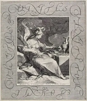Oil Burner Prints: Vanity, Vanity, All is Vanity, c.1600. Creator: Jan Saenredam