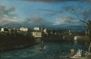 Lombardy Gallery: Vaprio d Adda, 1744. Creator: Bernardo Bellotto