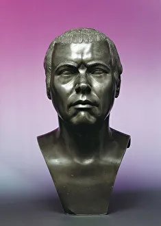 Lead Prints: Variant of “The Noble One”, 1777/1783. Creator: Franz Xaver Messerschmidt