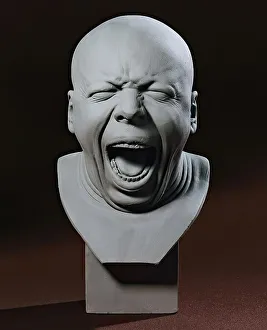 Plaster Cast Prints: Variant of “The Yawner”, before 1923. Creator: Franz Xaver Messerschmidt