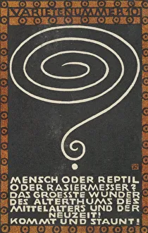 Variety Act 10: Man or Reptile or Razor? (Varietenummer 10: Mensch oder Reptil oder Rasier... 1907. Creator: Moritz Jung)