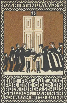 Servants Prints: Variety Act 12: One for All, All for One or a Glimpse through the Keyhole (Varietenummer 1)