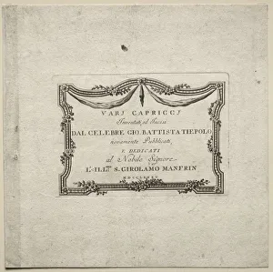 1696 1770 Prints: Various Caprices, 1785. Creator: Giovanni Battista Tiepolo (Italian, 1696-1770)