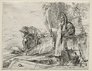1696 1770 Prints: Various Caprices: The Philosopher Holding a Book