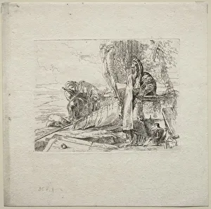 1696 1770 Prints: Various Caprices: The Philosopher Standing with Book