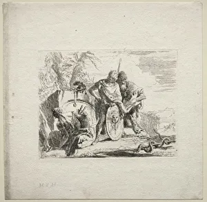 1696 1770 Prints: Various Caprices: The Young Soldier and the Astrologer