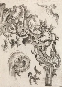 Various Designs for Rocaille Ornaments, Plate 3 from an Untitled Series of Various Designs for Rocaille Ornaments, Plate 3 from an Untitled Series of