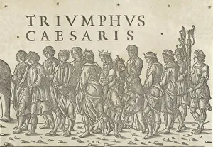 Bordoni Beredetto Prints: Various figures in procession, from The Triumph of Caesar