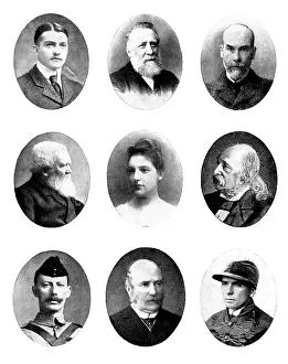 Lord Prints: Various portraits, 1898. Creators: Clarence Hailey