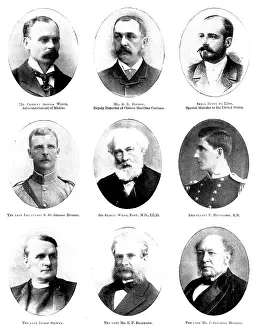 Fry Elliott Prints: Various portraits, 1898. Creators: Gunn & Stuart