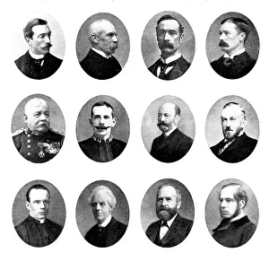 Fry Elliott Prints: Various portraits, 1898. Creators: Unknown, Russell & Sons, Elliott & Fry, Maull & Fox