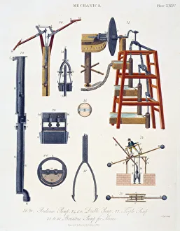 Pumping Prints: Various pumps for raising water, 1816
