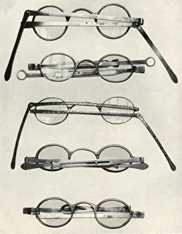 Edward Gordon Wenham Gallery: Various types of spectacles...of the late 18th and early 19th centuries, (1934). Creator: Unknown