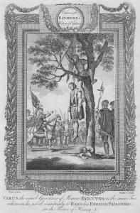 George Frederick Raymond Prints: Varus, the cruel Governor of Meaux executed, 1787