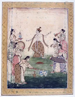Jean Claude Prints: Vasanta Ragini, Ragamala Album, School of Rajasthan, 19th century