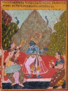 Krishna Prints: Vasanta Ragini, Second Wife of Dipak Raga