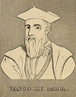 Portugal Prints: Vasco De Gama, (c1460s-1524), 1830. Creator: Unknown
