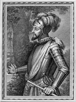 Balboa Prints: Vasco Nunez de Balboa (1475-1519) From Retratos de los Españoles ilustres