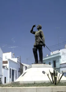 Images Dated 12th July 2018: Vasco Nunez De Balboa Conquistador Espanol 1475-1517 Monumento En Jerez D