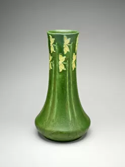 Arts Crafts Movement Collection: Vase, 1903 / 9. Creators: Grueby Faience Company, George Prentiss Kendrick, Eva Russell