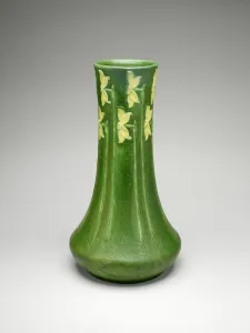 Arts Crafts Movement Collection: Vase, 1903 / 9. Creators: Grueby Faience Company, George Prentiss Kendrick, Eva Russell