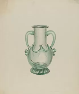 Glassware Collection: Vase, 1935 / 1942. Creator: Michael Fenga