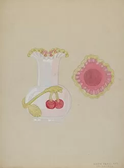 Cherries Gallery: Vase, 1936. Creator: Marie Famularo