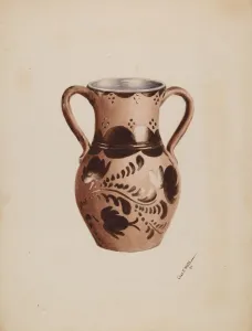 Handles Collection: Vase, 1937. Creator: Charles Moss