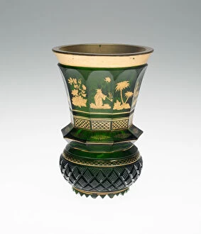 Vase, Bohemia, c. 1830/50. Creator: Bohemia Glass
