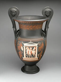 Basaltware Gallery: Vase, Burslem, 1850 / 75. Creator: Wedgwood