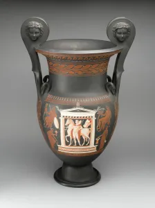 Basaltware Prints: Vase, Burslem, 1850 / 75. Creator: Wedgwood