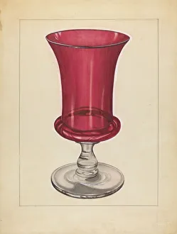 Fisk John Prints: Vase, c. 1936. Creator: John Fisk