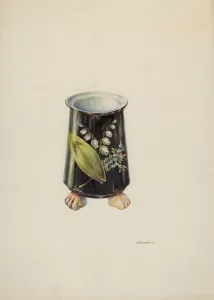 Gerald Transpota Prints: Vase, c. 1937. Creator: Gerald Transpota