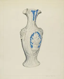 Katharine Merrill Prints: Vase, c. 1937. Creator: Katharine Merrill