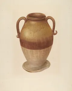 Goldberg Isadore Prints: Vase, c. 1939. Creator: Isadore Goldberg