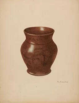 Nicholas Amantea Collection: Vase, c. 1939. Creator: Nicholas Amantea